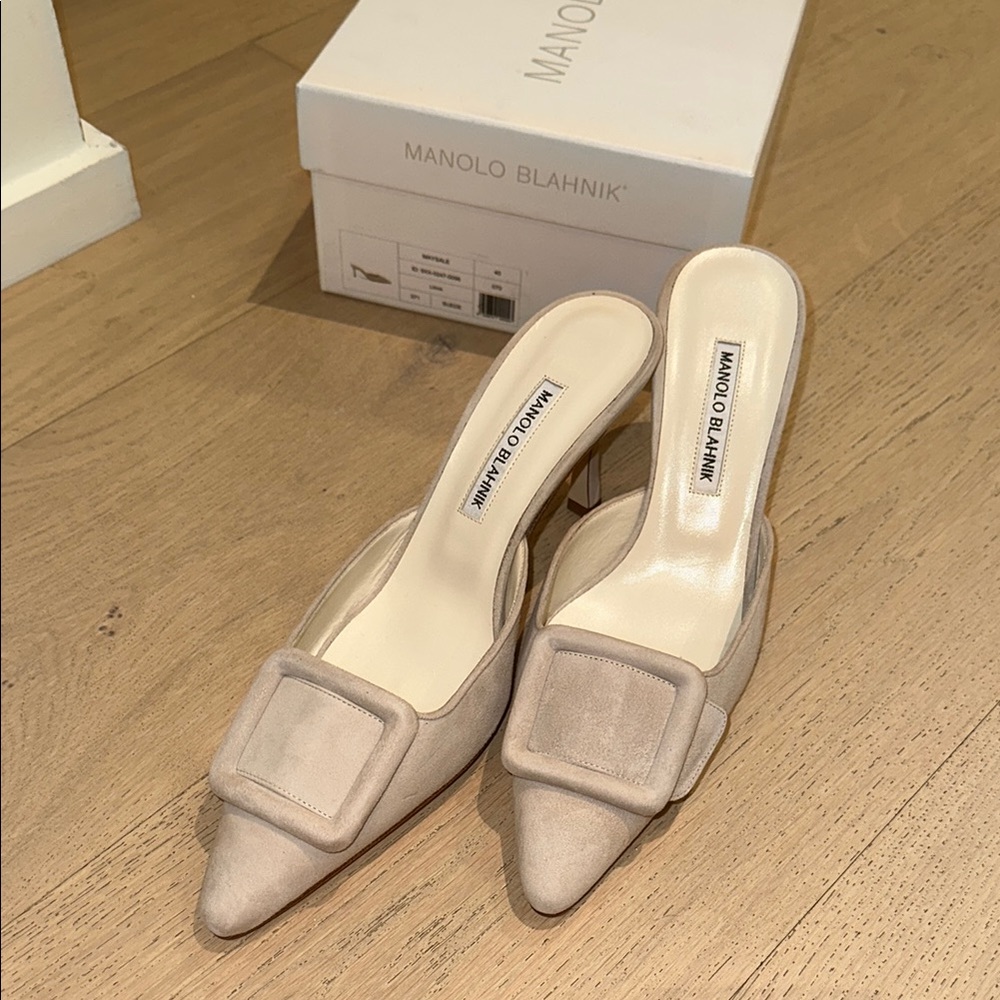 Manolo Blahnik Maysale New in Box Sz 40
